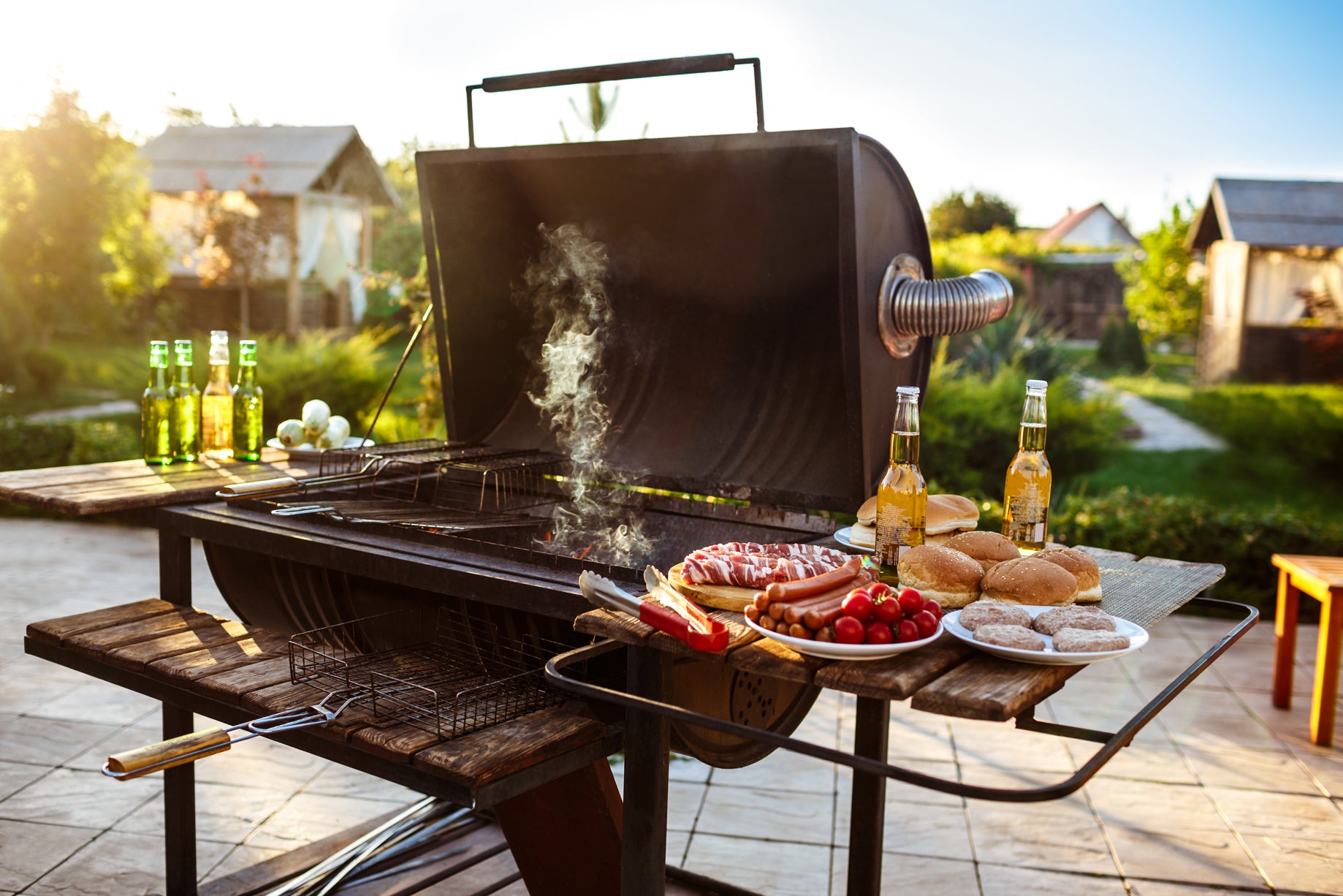 Barbecue A Carbone Cook'in Garden Easy 60 - Accensione Rapida, Montaggio Senza Viti, Serbatoio In Ghisa