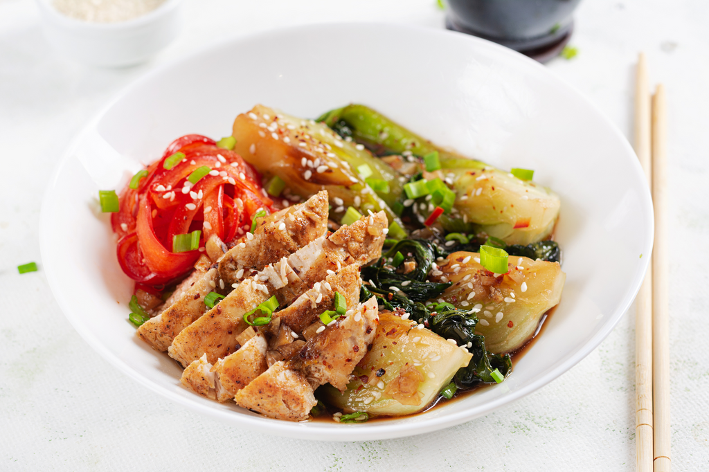 Ricetta con pak choi e pollo