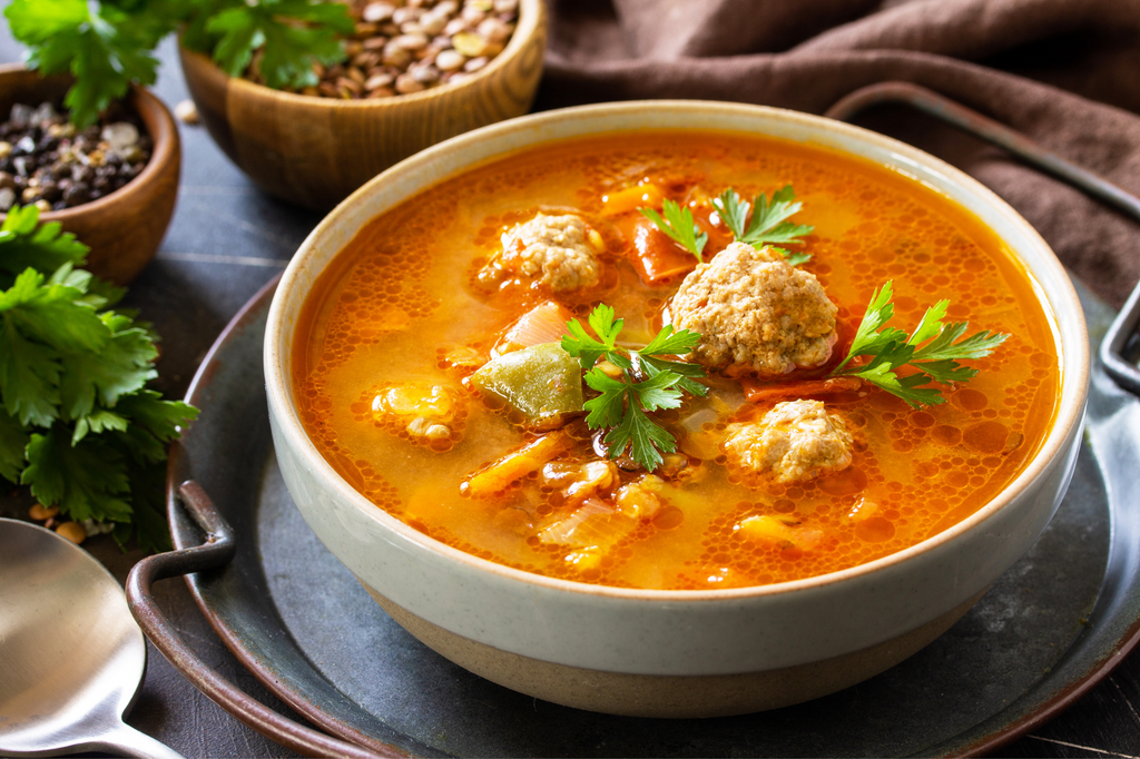 Ricetta zuppa di lenticchie e pollo