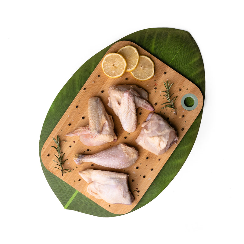 Pollo bio in parti